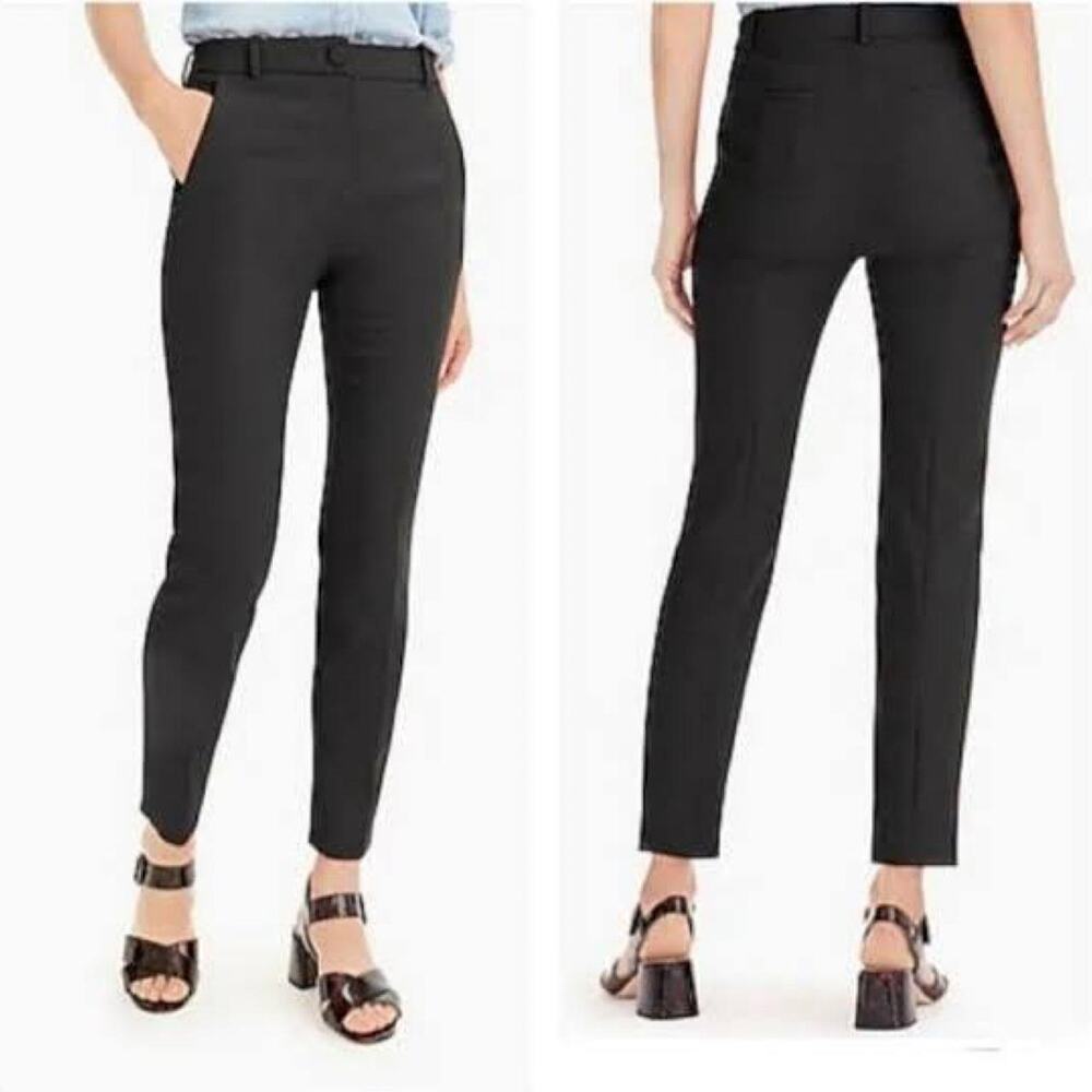 J.Crew Black Cameron Slim Fit Trousers